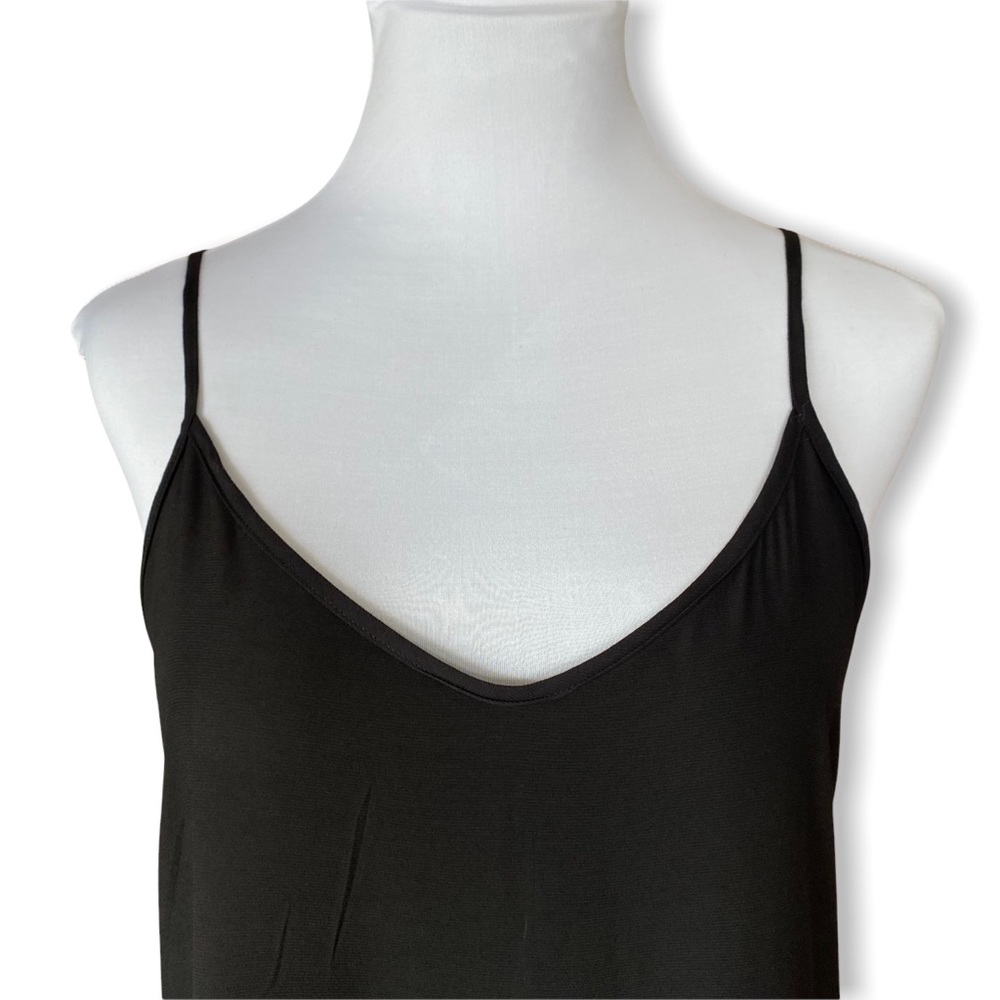 Monrow Slip Dress Maxi Back Slit Spaghetti Strap - Picture 4 of 15